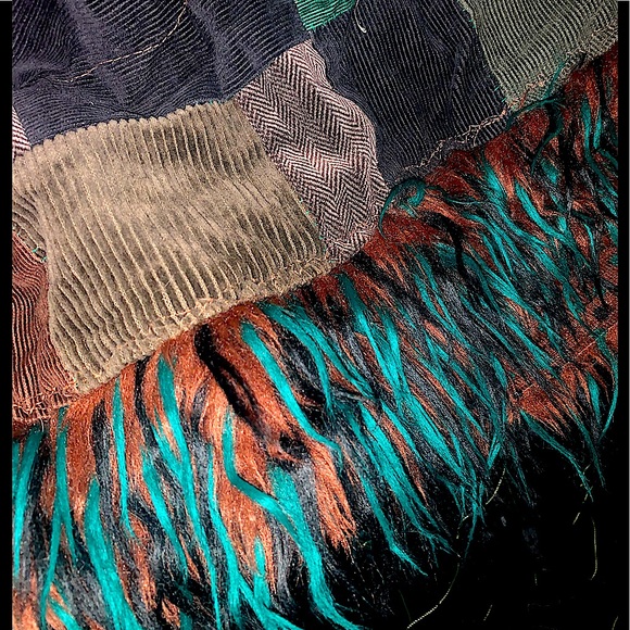 Vtg 2012 WEAR 4 WAYS!! Burner chìc Monster Festival skirt with furry bottom!! - Picture 3 of 6
